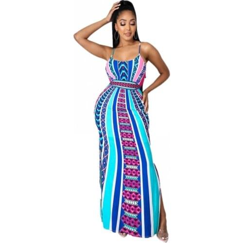 African Sling Dress Sexy Ladies Hollow Spaghetti Strap Dress Fashion Urban Casual Womens Dresses Summer Womens Dress 2021 S-2XL