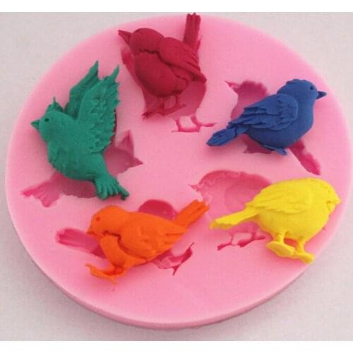 DIY Chocolate Pigeon Birds Party Fondant Baking Cake Decorating Tools Silicone Mold Fondant Cake Sugar Craft Cake Bakeware Mould