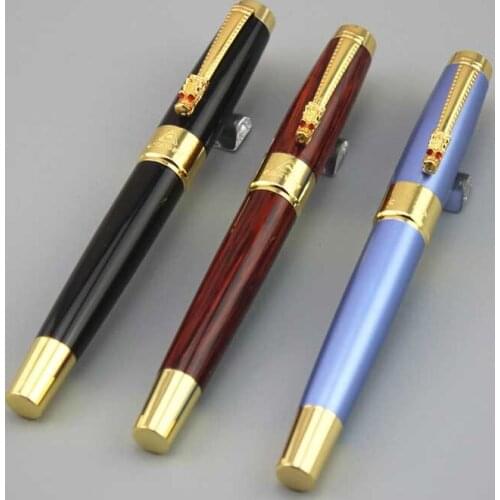 Male female DKW fountain pen High quality metal pens business gift father gift luxury caneta with 5pcs ink sac 040