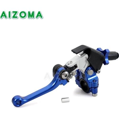 Blue Racing Dirt Bike Motorcycle 7/8" Adjustable Folding Brake Clutch Levers For Yamaha CR CRF XR TTR WR YZ YZF WR250F 450F 250R