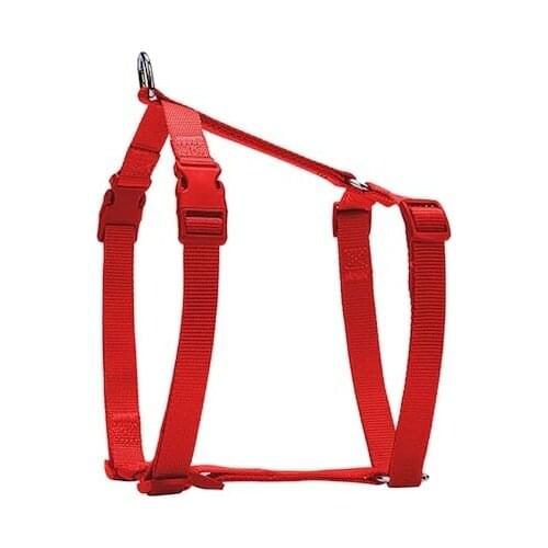 Durable Reflective Adjustable Feature Non Woven Handmade Dog Harness L-2x55-70cm Reds For Large Dogs Pitbull Pets Accessories