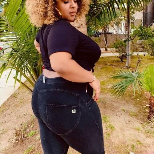 Shascullfites Melody Super Stretch Black Jeans Plus Size Skinny Jeans Compression Bum Lifting Leggings Leg Shaping Tights