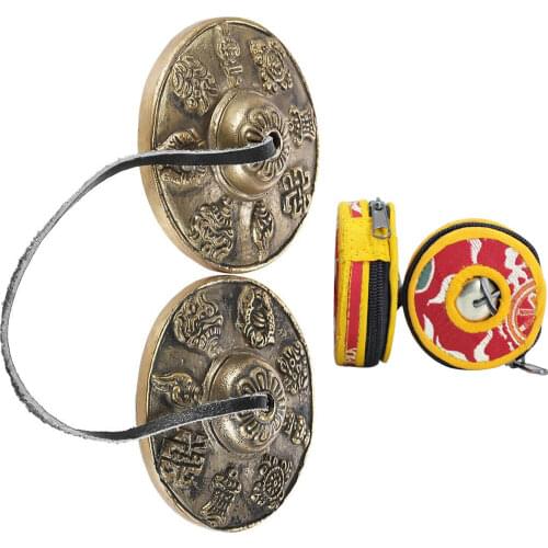 Gandhanra Handmade Tibetan Tingsha Bells with Om/Lucky Cloud/Mantra,Cymbals From Nepal,Best Gift for Meditation Sound Healing