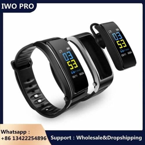 Y3 Smart Watch with Bluetooth Earphone 2 In 1 Men Smartwatch Earphone Heart Rate Monitoring Pedometer Applicable to Android/iOS
