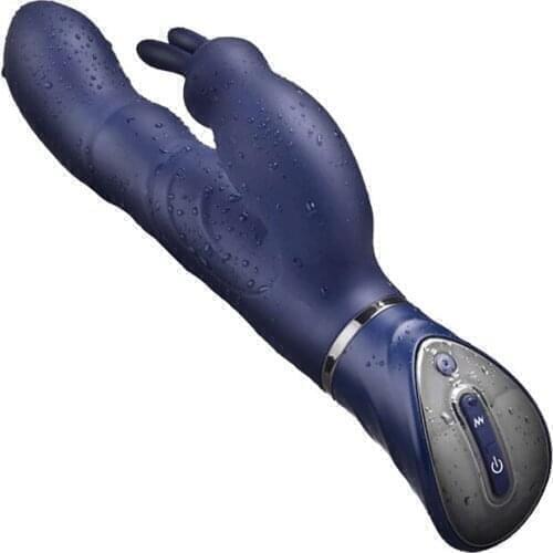 USB Charging Variable Multi-Speed Wand AV Vibrator Vibrating Dildo Dual Head