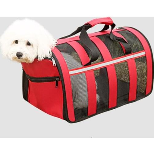 Pet Carrying Bag Breathable Mesh Outdoor Cat Cage Puppy Carrying Shoulder Bags Portable Carrier Handbag Bag for Pets Dog Cat