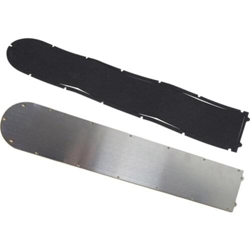 1 Set Electric Scooter Bottom Battery Cover Anti-Skid Plate Guard Plate Stainless Steel Chassis & Waterproof Seal for Xiaomi Mij