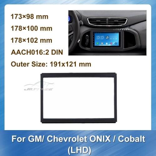 2 Din Car Radio Fascia For GM Chevrolet ONIX Cobalt LHD Car refitting CD frame DVD Player CD Frame Dash Mount Panel Kit