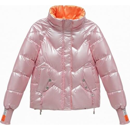 2021 New Womens Winter Jacket M-2XL Girls High Quality Stand-callor Bread Coat Casual Winter Warm Parkas Snow Wear Clothing