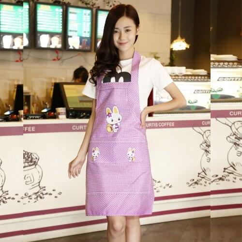 30 Pcs Cartoon Fashion Aprons, Pocket Waist Kitchen Cooking Aprons Bib
