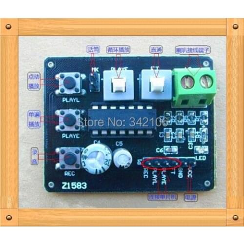 Free Shipping!!! ISD1820 recording plate / voice board module / recorder sound module