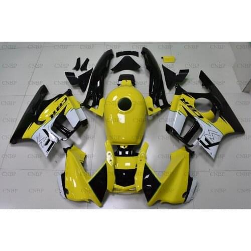 CBR600 F3 1995 - 1998 Abs Fairing CBR600F3 1995 Fairing Kits CBR 600 F3 1997 Black Yellow Full Body Kits
