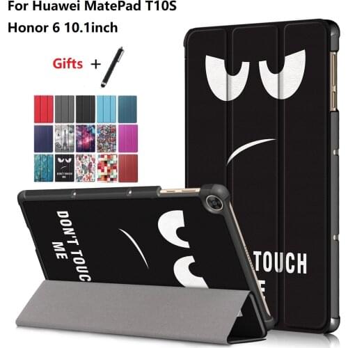 Case for Huawei Matepad T10 T10S Folding Magnetic Folio Shell Cover for AGS3-L09/AGS3-W09 AGR-L09/AGR-W09 with Soft Film+ Pen
