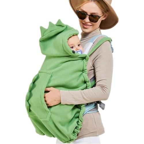 Baby Carrier Cover Multifunctional Soft Hooded Stretchy Stroller Cloak Windproof Thicken Warm Winter Autumn L175