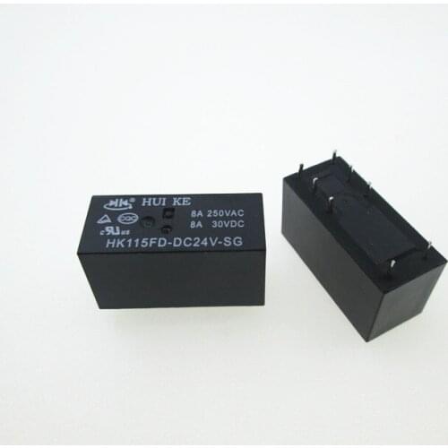 HOT NEW 24V relay HK115FD-DC24V-SG HK115FD-24VDC-SG HK115FDDC24VSG DC24V 24VDC 24V 8A 250VAC 8PIN