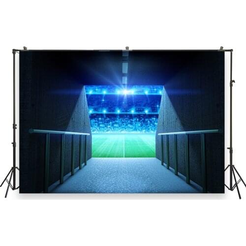 HUAYI Photography Backdrops Birthday Party Baby Shower Decor Banner Photo Background Boys Football Game Stadium BackdropXT-6797