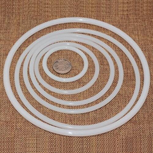 Large Crafts Round Plastic Durable White Hoop DIY Accessories Dreamcatcher Ring