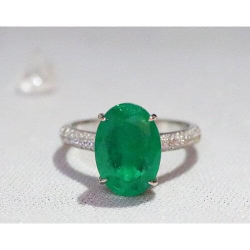 Soild 18K Gold Ring for Women Natural Topaz Diamond with Diamond Jewelry Anillos De Bizuteria Anillos Mujer Gemstone Rings Box