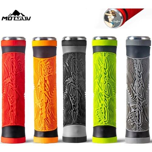 MOTSUV 1 Pair Bike Bicycle Silicone Grips MTB Bike Handlebar Soft Ultralight Removeable Plastic End Anti-skid Shock-absorbing