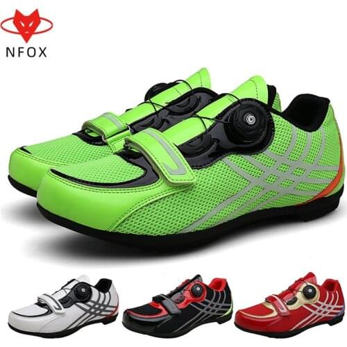 Mtb mountain bicycle men women mountainbike Synthetic Rubber Breathable Waterproof Lockless cycling shoes Red Black white Green