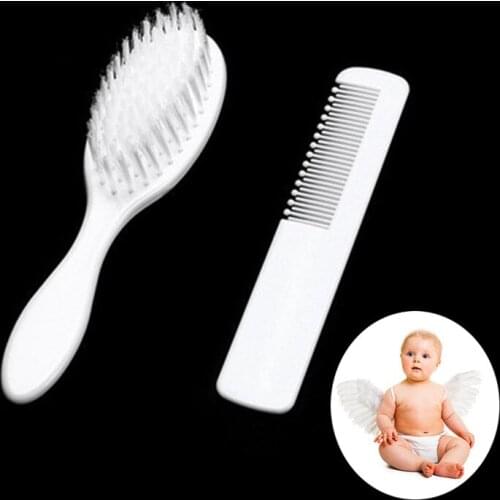 2pcs/set Soft Baby Comb&Brush Infant Hair Brush Newborn Grooming Care Hair Of Care Products Hairbrush Head Massage Comb Care