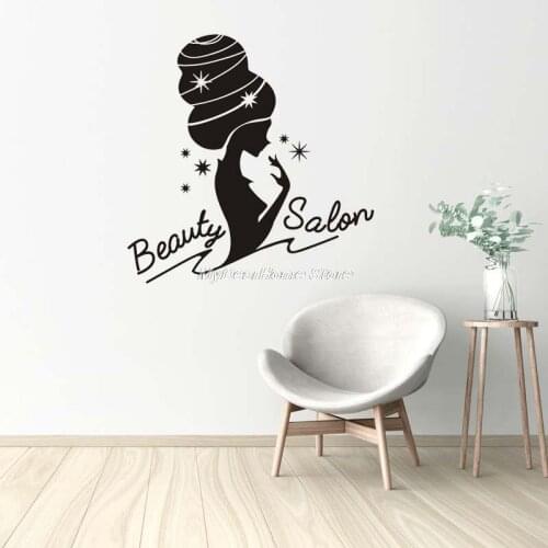 Beauty Salon Sticker Nail Decal Beauty Posters Vinyl Wall Decals Decor Mural autocollant