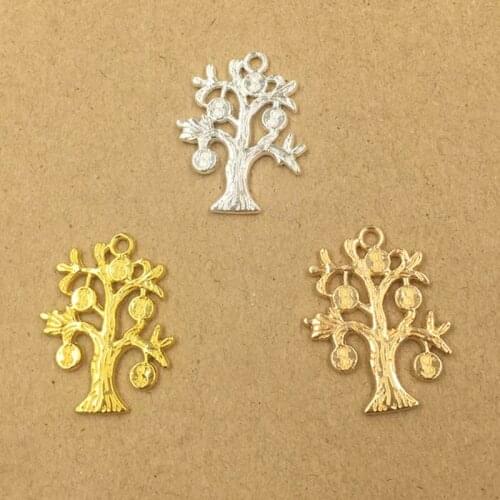 Retro Leaf Money Tree Charms Crafts for Fashion Statement Earring Hanging Dangle Earrings Pendant Jewelry Making