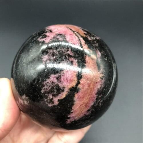 Natural Plum Blossom Tourmaline Crystal Sphere Ball Gemstone Great for Meditation Home Decoration Chakra Reiki Stone