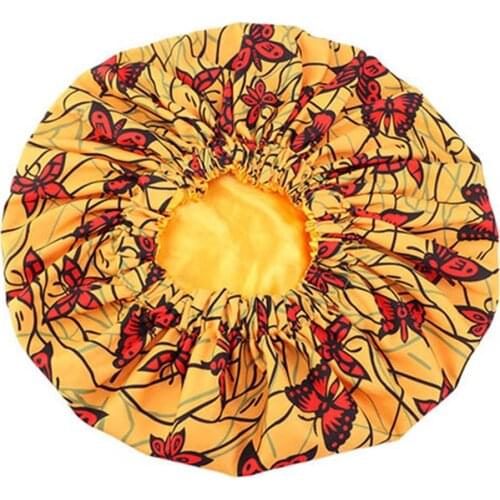 Extra Large Print Satin Bonnet Sleep Cap African pattern fabric Ankara Bonnets Nightcap Sleep Hat
