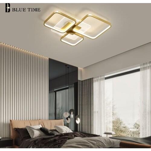 Black Gold LED Chandelier For Living Room Dining Room Bedroom Kitchen Hanging Lights Chandeliers Home Indoor Lighting Fixtures