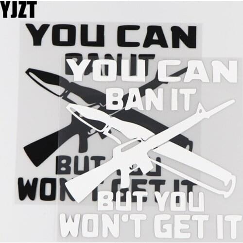 YJZT 15×15CM YOU CAN BANIT BUT YOU WON'T GET IT Vinyl Decal Funny Car Sticker Black/Silver 4C-0217