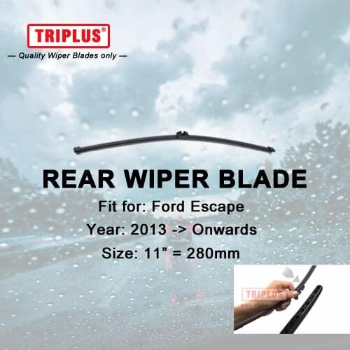 Rear Wiper Blade for Ford Escape (2013-Onwards) 1pc 11" 280mm,Car Rear Windscreen Wipers,for Back Window Windshield Blades