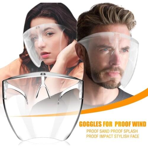 Transparent Plastic Safety Faces Shields Wind Proof Sand Proof Splash Transparent eye protection Goggles Splash Protective