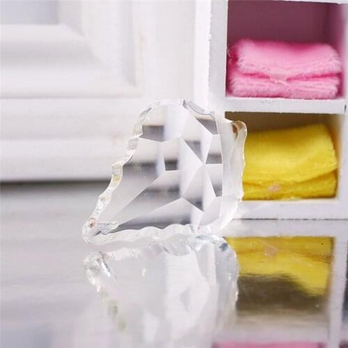 1pc 48mm Glass Maple Leaf Crystal Ball Prism Chandelier Suncatcher Lamp Pendant Crystal Lamp Accessories