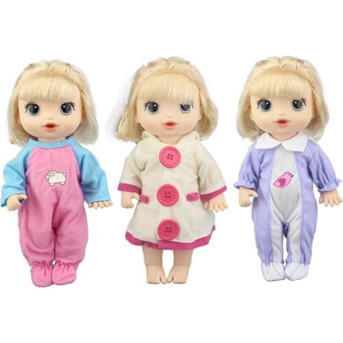 3pcs in 1, 2021 NEW Top Doll clothes for 12 Inch 30CM baby alive doll Toys Crawling Doll accessories