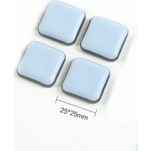 4 Pcs/Lot 25*25mm Protection Furniture Sliding Pad, Self-adhes , Table, Chair, Foot Convenient To Move