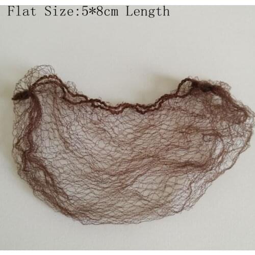40pcs Dark Brown Color Small Size Professional Ballet Invisible Bun Cover Net Flat Size 8cm Length
