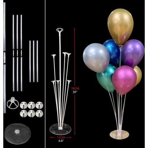 7/11/13 Tubes Balloons Stand Balloon Holder Column Confetti Balloon Baby Shower Kids Birthday Party Wedding Decoration Supplies