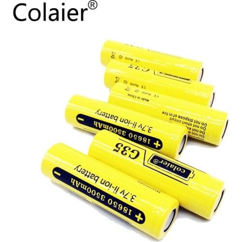 8PCS Colaier G35 18650 3500mAh 3.7V Li-Ion Rechargeable Battery 20A Lithium Battery High Drain For Flashinglight