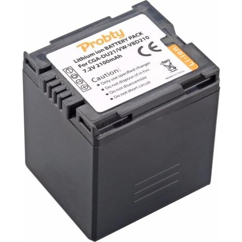 Probty CGA-DU21 CGA DU21 Battery for Panasonic NV-GS330 GS400 GS408 GS500 GS508 MX500 PV-GS90 GS120 GS150 GS180 GS320 GS400