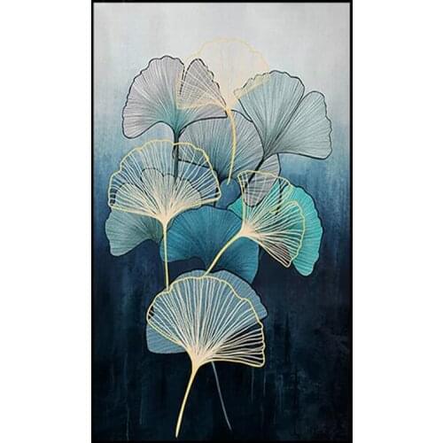 Nordic Style Zen Leaves Gentle Color diamond Painting full square Embroidery mosaic For Living Room Bedroom Aisle Wall Art Decor