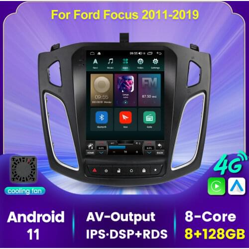 For Ford Focus 3 Mk 3 2011 - 2019 For Tesla style screen Car Radio Multimedia Video Player Navigation GPS Android No 2din 2 din
