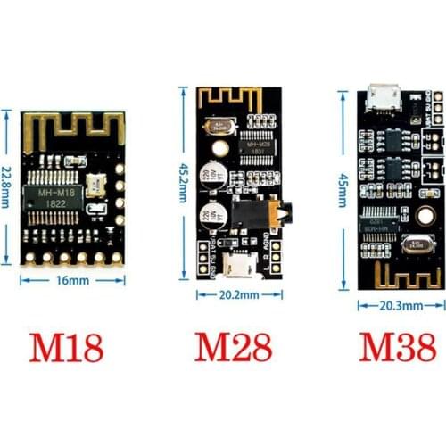 MH-MX8 M18/M28/M38 Wireless Bluetooth Audio Receiver Module BLT 4.2 Stereo Lossless HiFi MP3 Decoder Board DIY Electronic Kit
