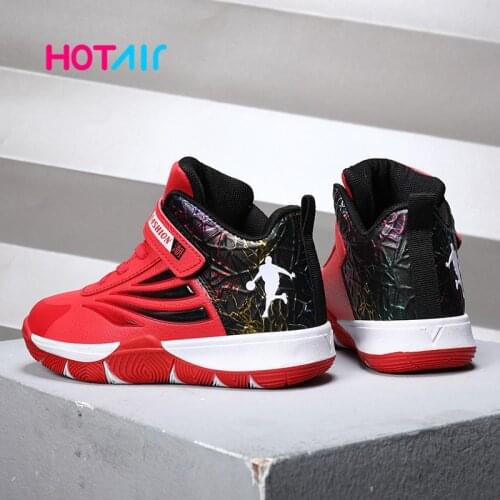 Boy Brand Basketball Shoes Kids Sneakers High Quality Thick Sole Non-slip Top Winter Boys Children Sport Shoes Boy Basket Girls