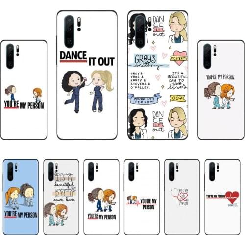 Greys Anatomy Nurse Doctor Phone Case For Huawei P40 P20 P30 lite Pro P Smart 2019 Mate 40 20 10 Lite Pro Nova 5t