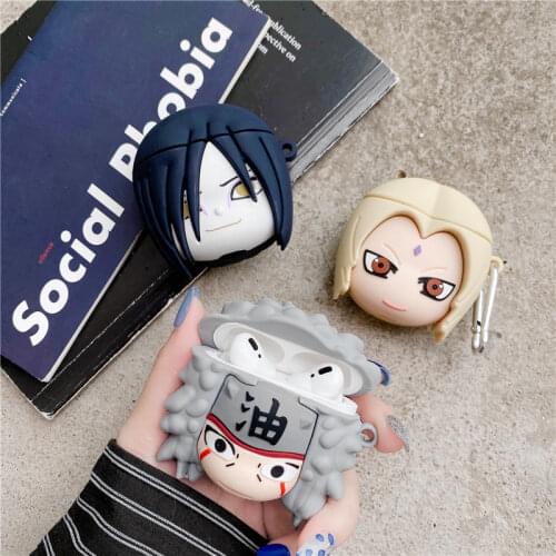 NARUTO Airpods Case Airpods1 2 Airpods Pro Cute Cartoon Bluetooth Headset Shell Men Women Unisex Birthday Gift 2021 News