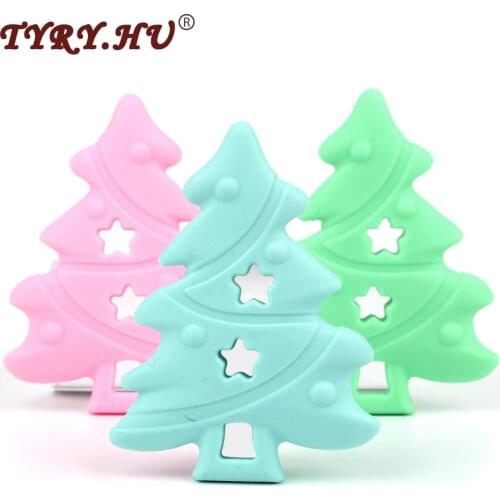 TYRY.HU 1Pcs Silicone Baby Teethers Baby Teething Chewed Silicone Beads BPA Free Tooth Nursing Toys Food Grade Necklace Pendant