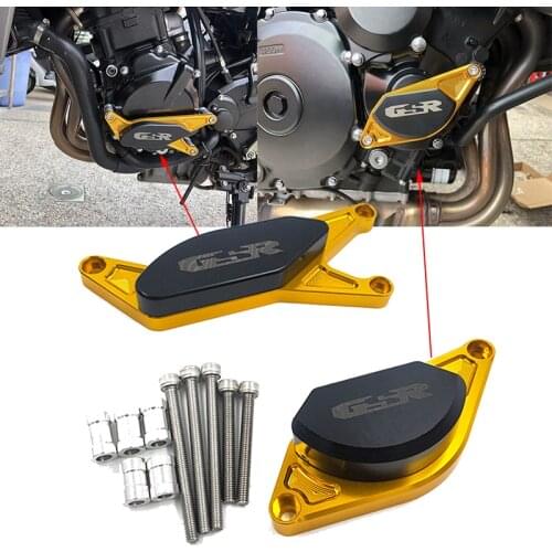 GSR 400 600 750 CNC POM Engine Guard Protector Crash Pads Sliders Falling Protecton For SUZUKI GSR600 GSR400 06-12 GSR750 12-16