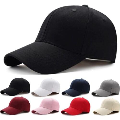 Men Women Plain Curved Sun Visor Sport Baseball Cap Hat Solid Color Snapback hats Fashion Adjustable Outdoor Caps