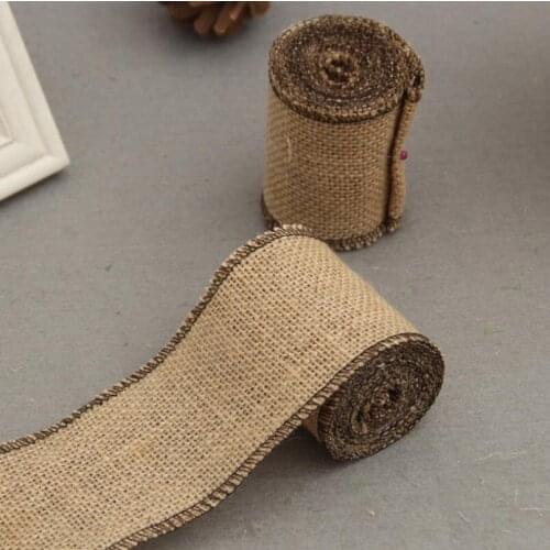 5 Meters 75mm Linen Webbing Sewing Fabrics DIY Handmade Materials Clothing Accessories Wrapping Ribbons Free shipping